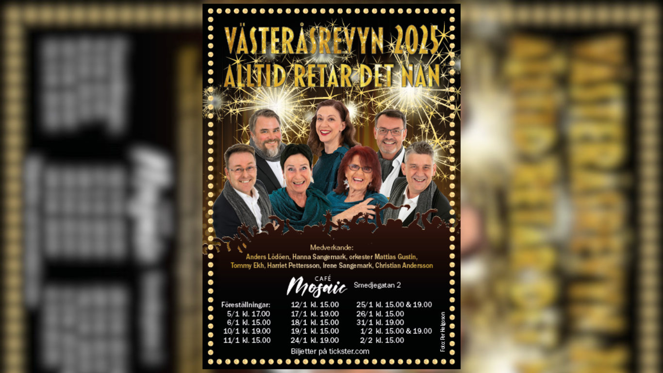 Västeråsrevyn 2025 på café mosaic